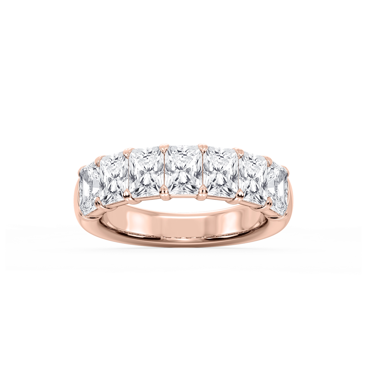 Valerie Radiant Lab Grown Diamond 7-Stone V-Prong Anniversary Band
