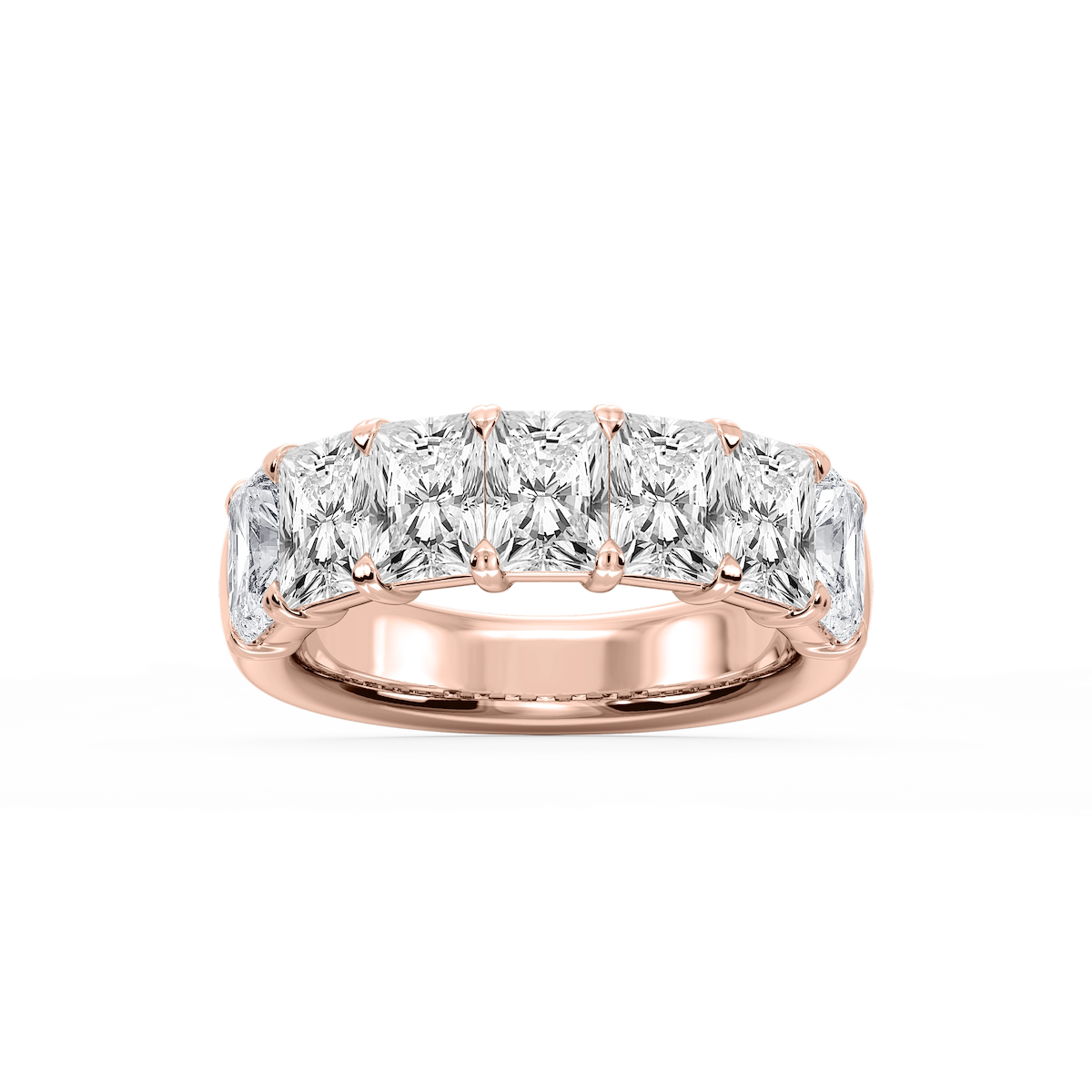 Valerie Radiant Lab Grown Diamond 7-Stone V-Prong Anniversary Band