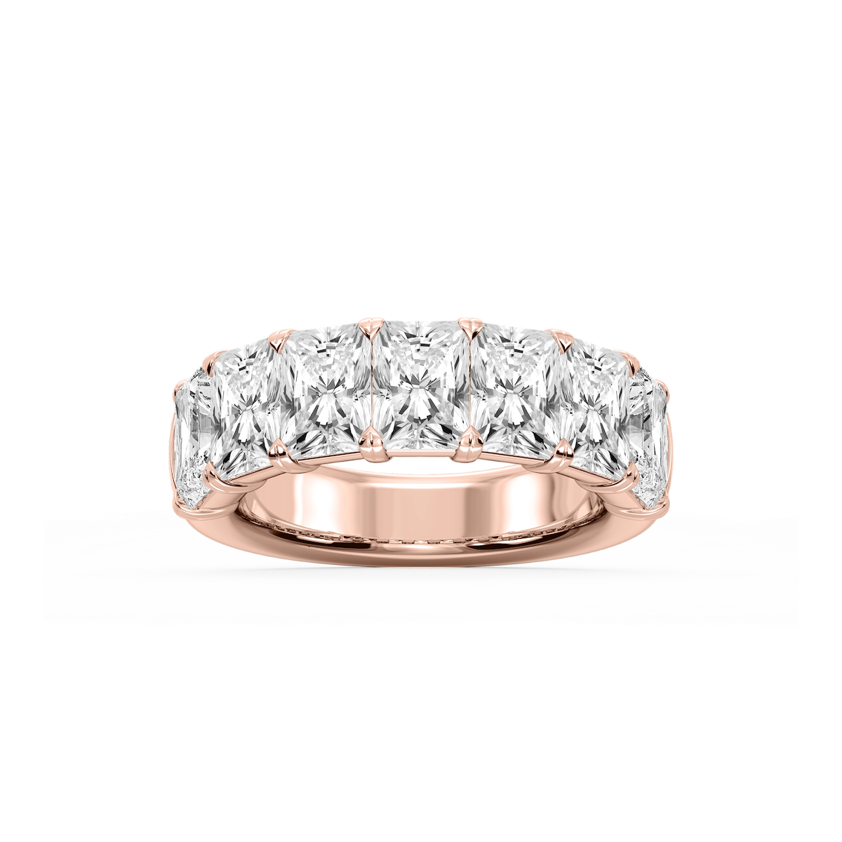 Valerie Radiant Lab Grown Diamond 7-Stone V-Prong Anniversary Band