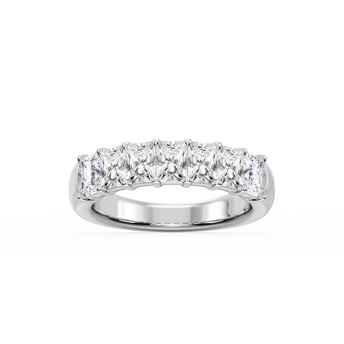 Valerie Radiant Lab Grown Diamond 7-Stone V-Prong Anniversary Band