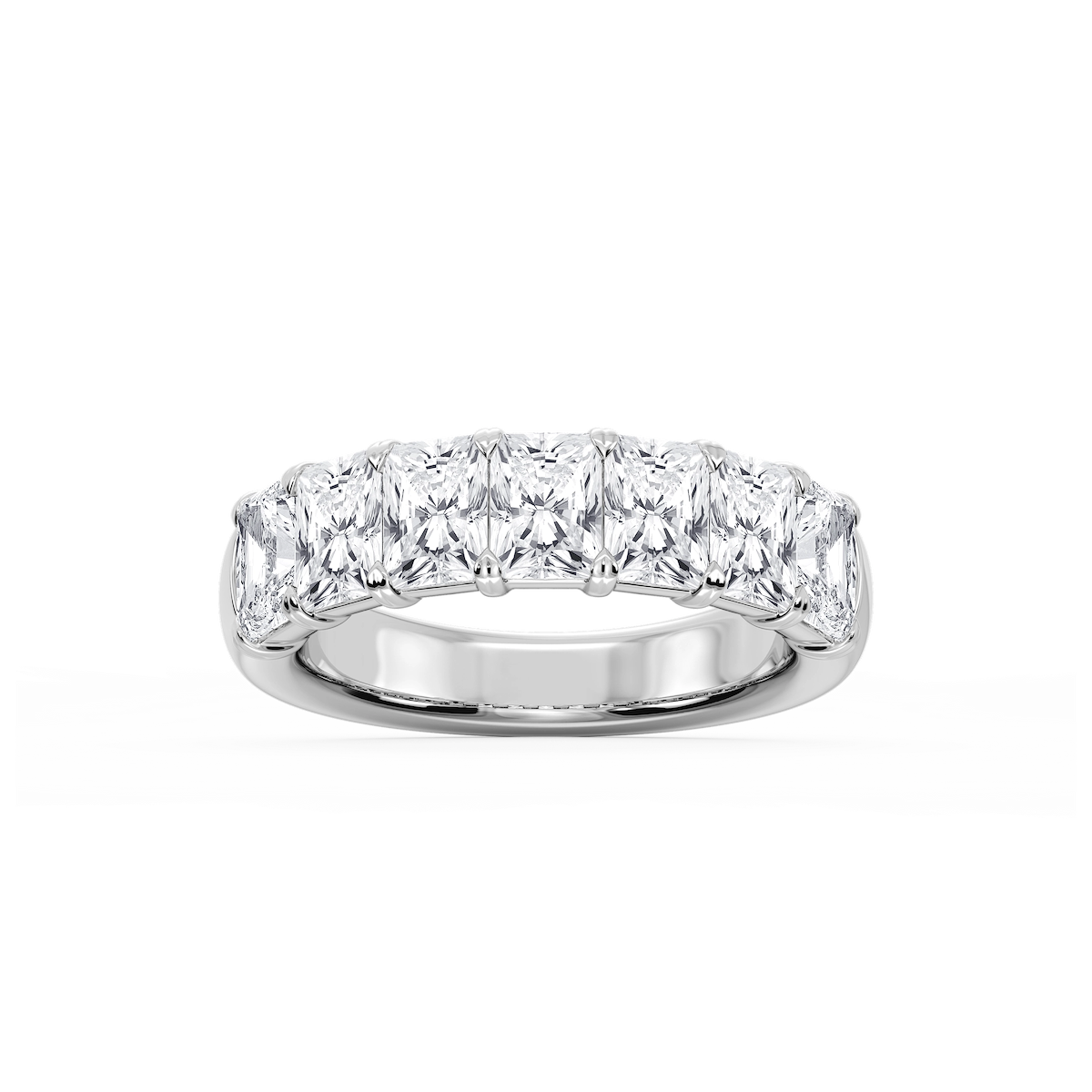 Valerie Radiant Lab Grown Diamond 7-Stone V-Prong Anniversary Band