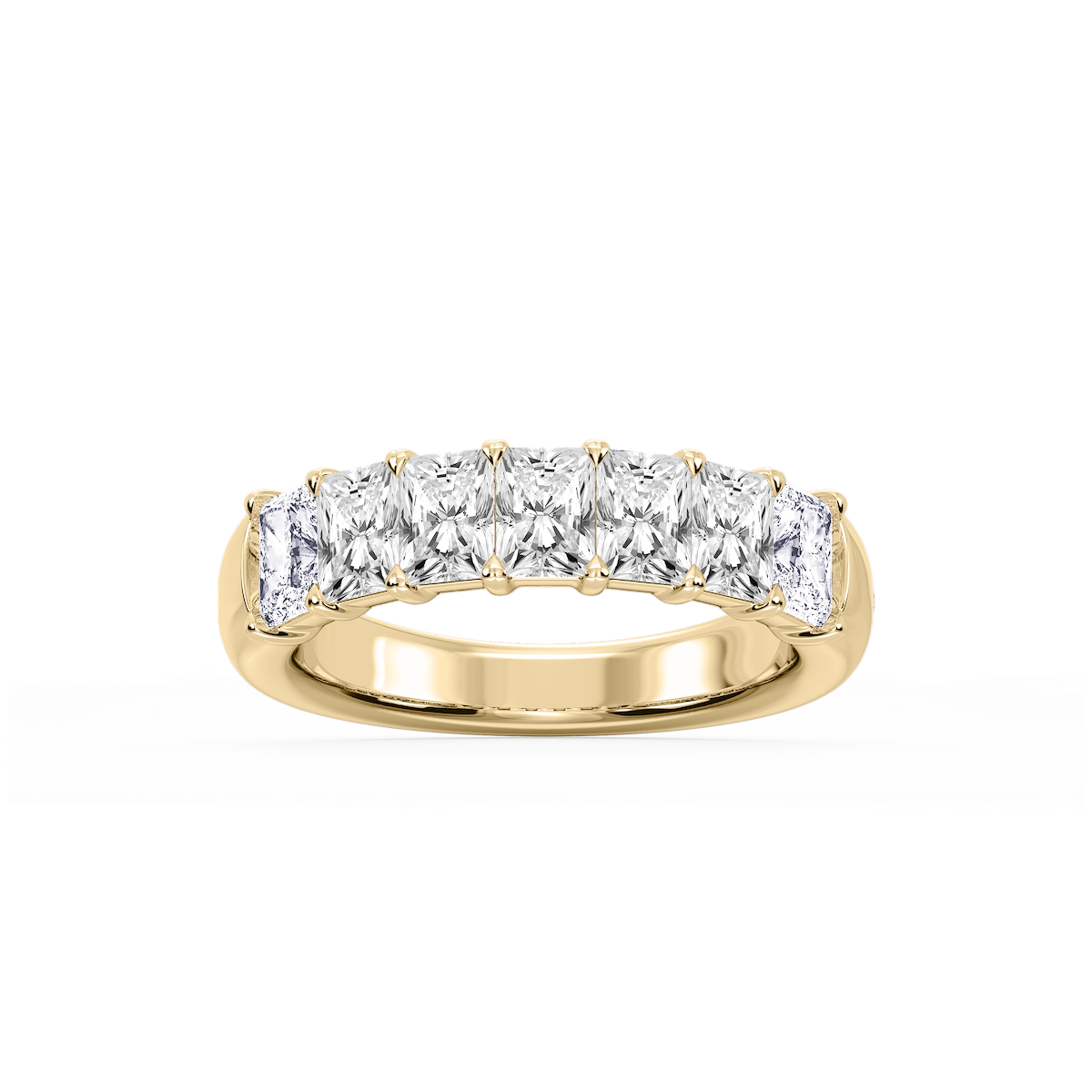 Valerie Radiant Lab Grown Diamond 7-Stone V-Prong Anniversary Band