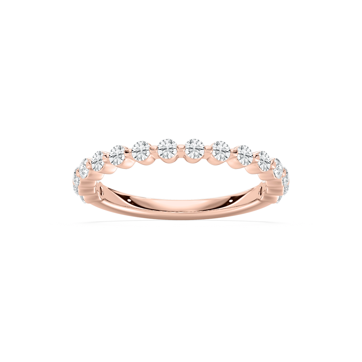 Willow Grand 1/2 ctw Round Lab Grown Diamond Shared Prong Wedding Band
