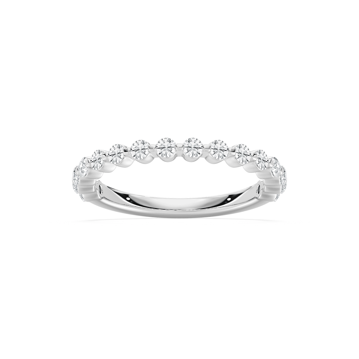 Willow Grand 1/2 ctw Round Lab Grown Diamond Shared Prong Wedding Band
