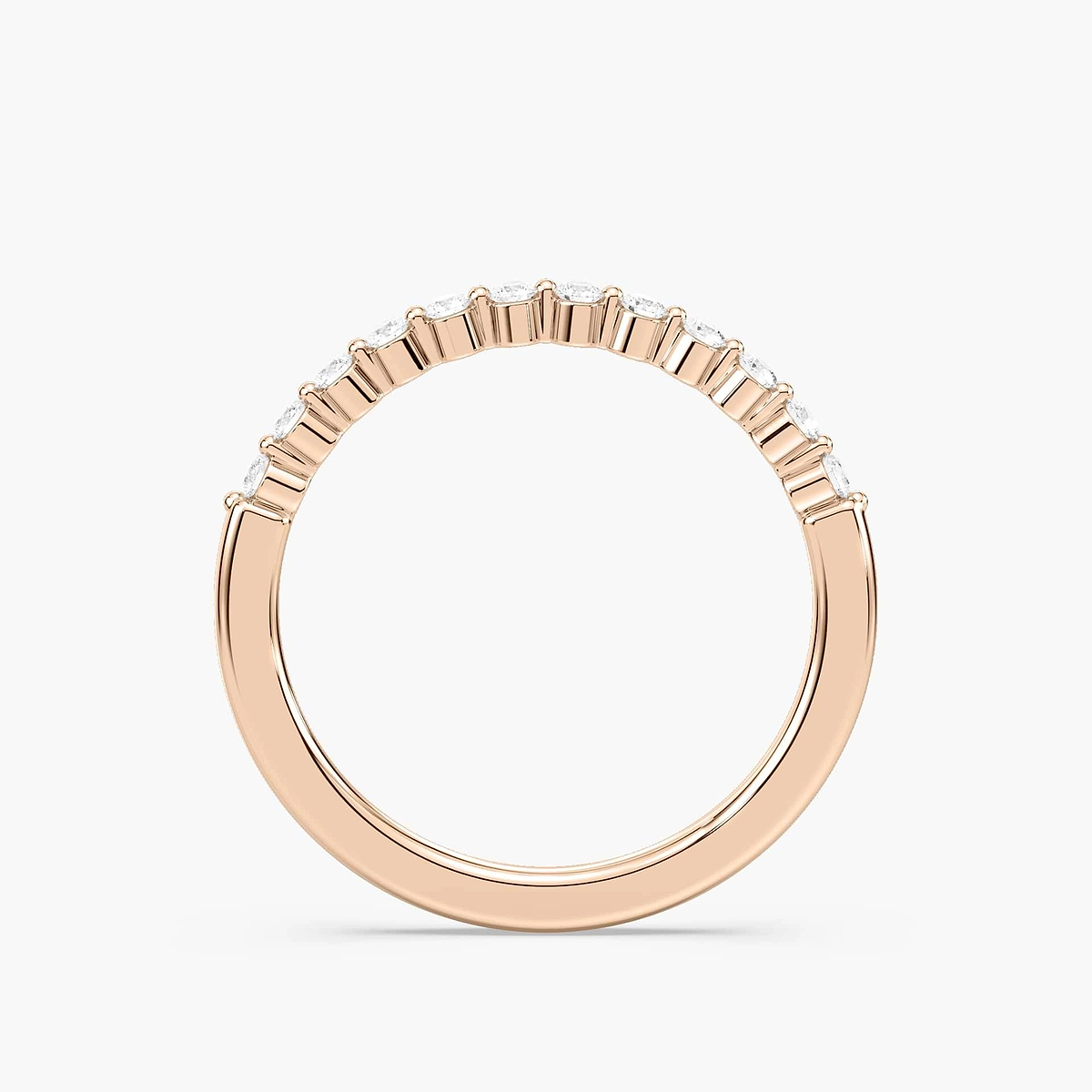 Willow 1/5 ctw Round Lab Grown Diamond Shared Prong Stackable Band