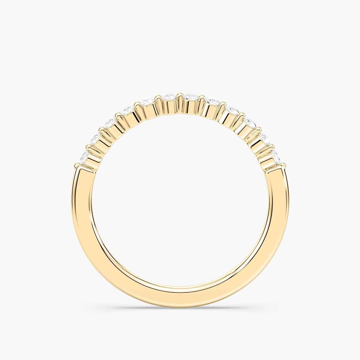 Willow 1/5 ctw Round Lab Grown Diamond Shared Prong Stackable Band