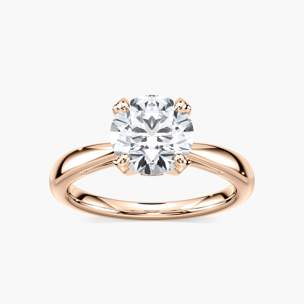 Gwenyth Lab Grown Diamond Four Prong Side Stone Engagement Ring