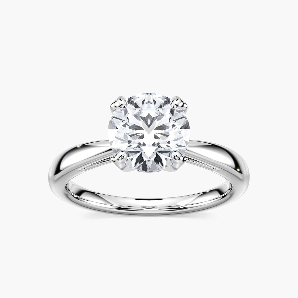 Gwenyth Lab Grown Diamond Four Prong Side Stone Engagement Ring