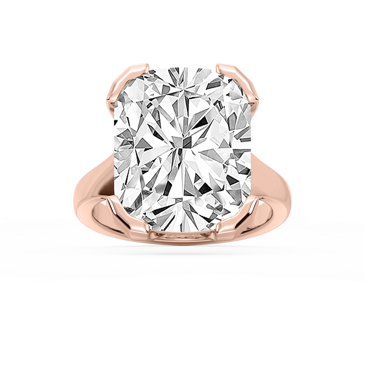 Zoe 16 ctw Cushion Lab Grown Diamond Bezel Prong Side Stone Engagement Ring - Signature Collection