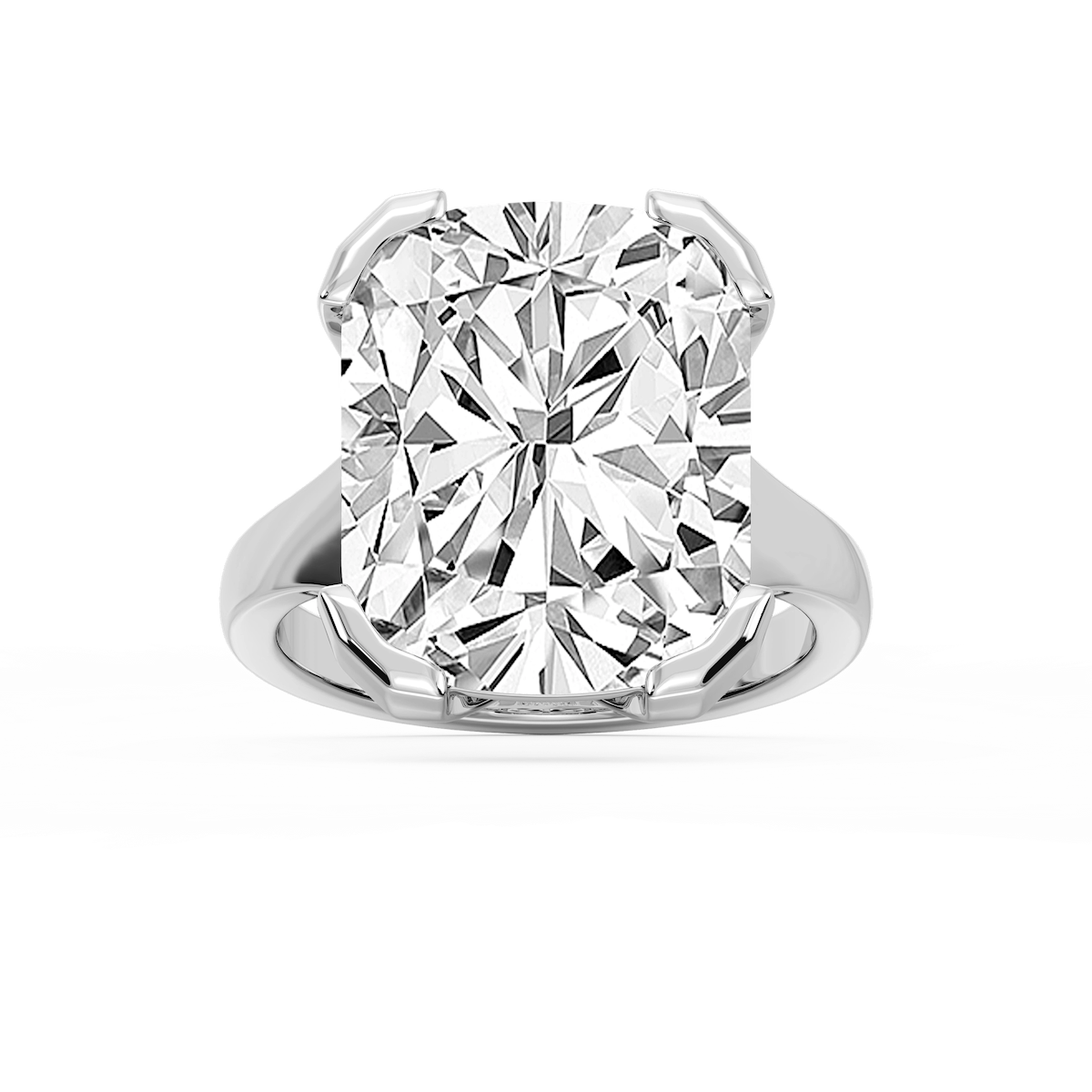 Zoe 16 ctw Cushion Lab Grown Diamond Bezel Prong Side Stone Engagement Ring - Signature Collection