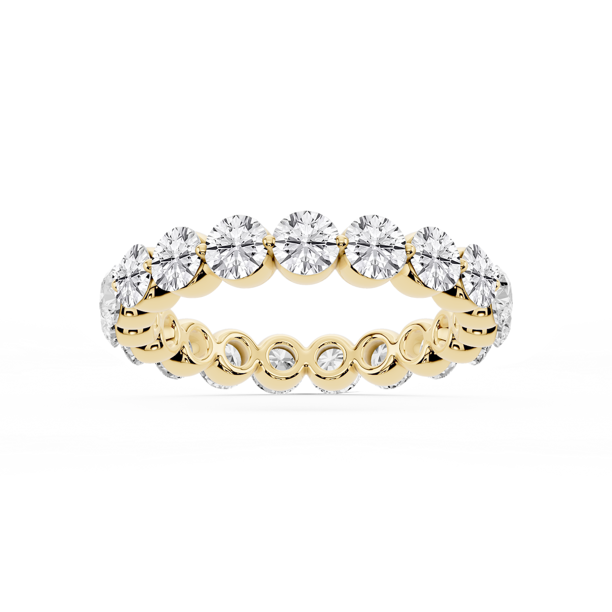 Zora Round Lab Grown Diamond Single Shared Prong Eternity Band