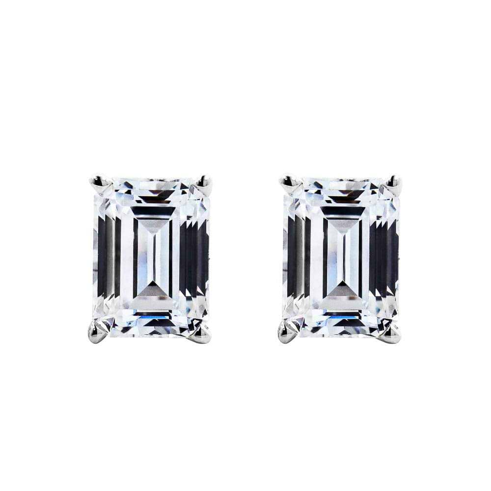 Emerald Certified Lab Grown Diamond Filigree Scroll Stud Earrings