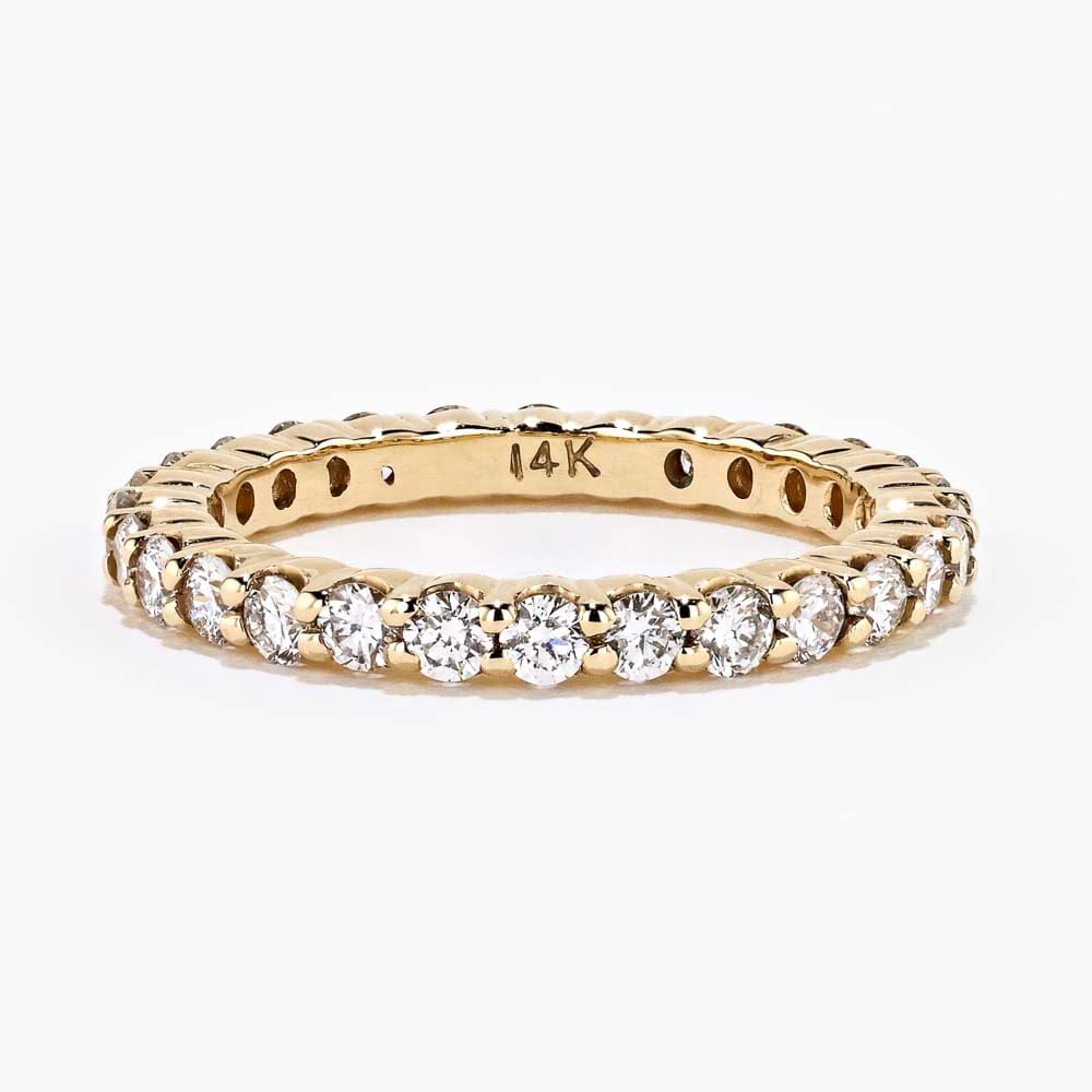 Eternity Band with 1ctw in 14K Yellow Gold - Size 5.50