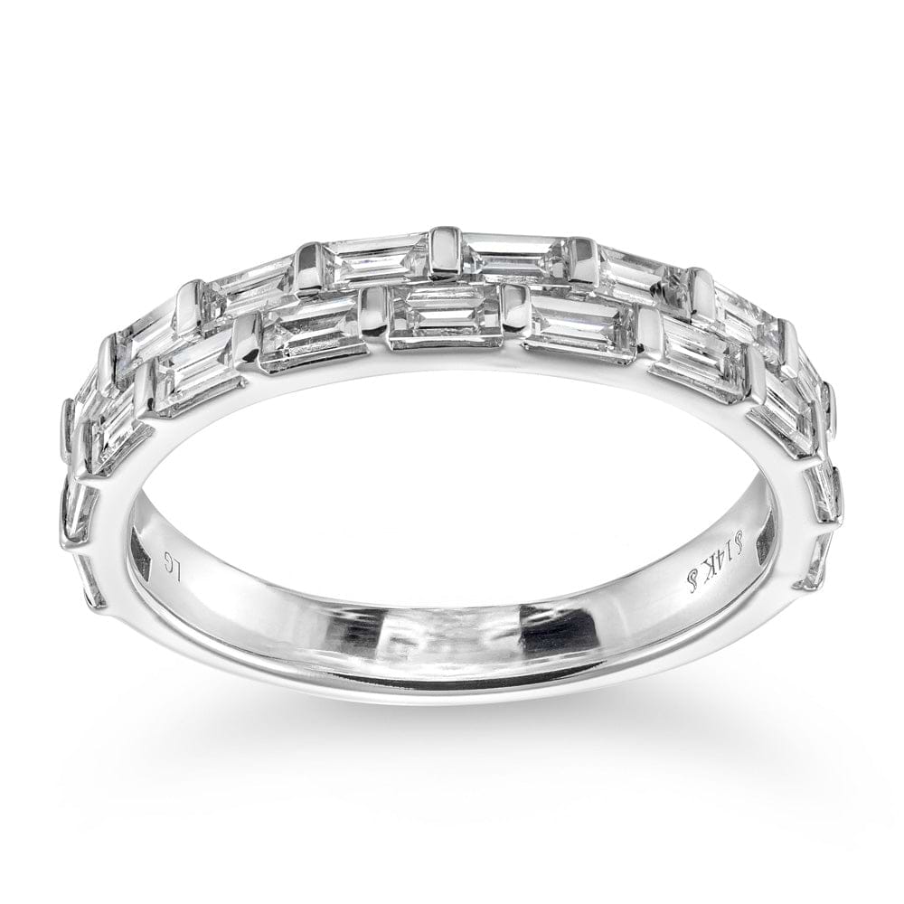 Haven 1 ctw Baguette Lab Grown Diamond Double Row Wedding Band