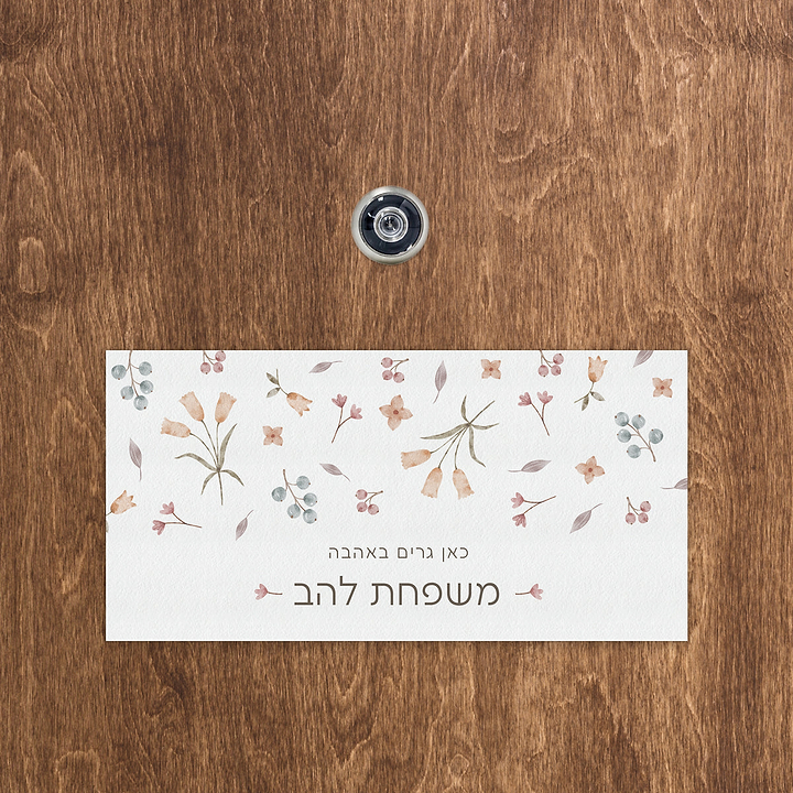 שלט לדלת - אביב