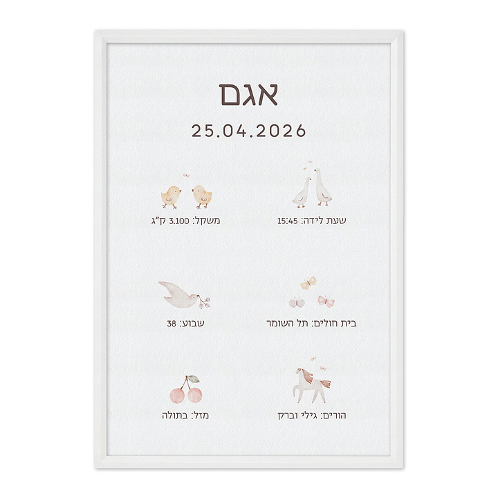 תעודת לידה - שלווה