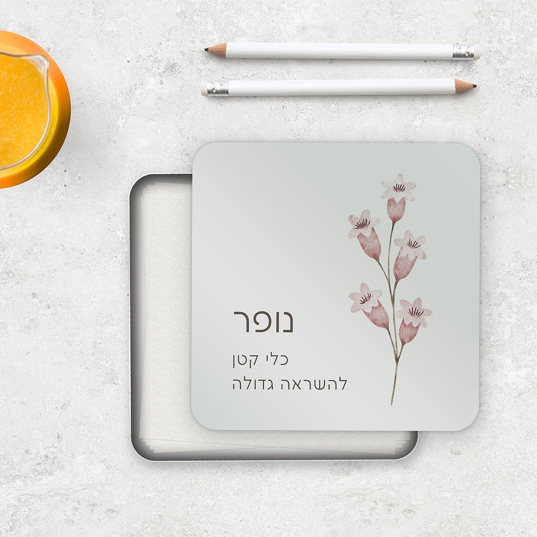 קופסת דפי ממו - אביב