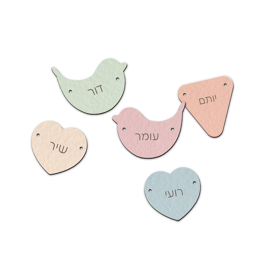 תוספת תליונים לשלט לדלת - אביב