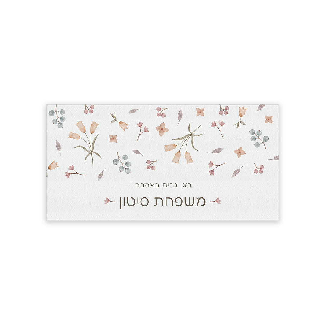 שלט לדלת - אביב