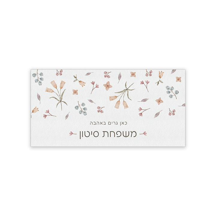 שלט לדלת - אביב