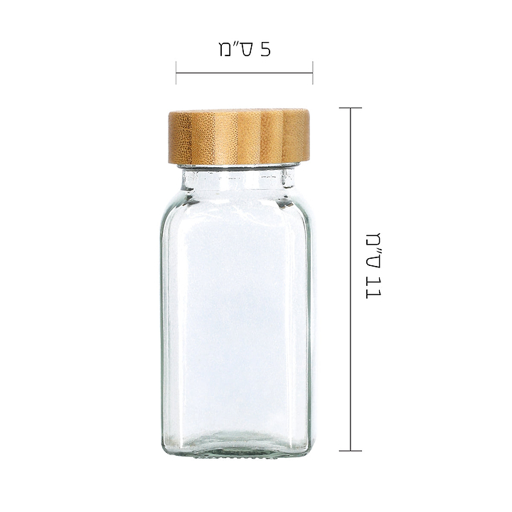 מארז צנצנות תבלינים מעוצבות - פשתן