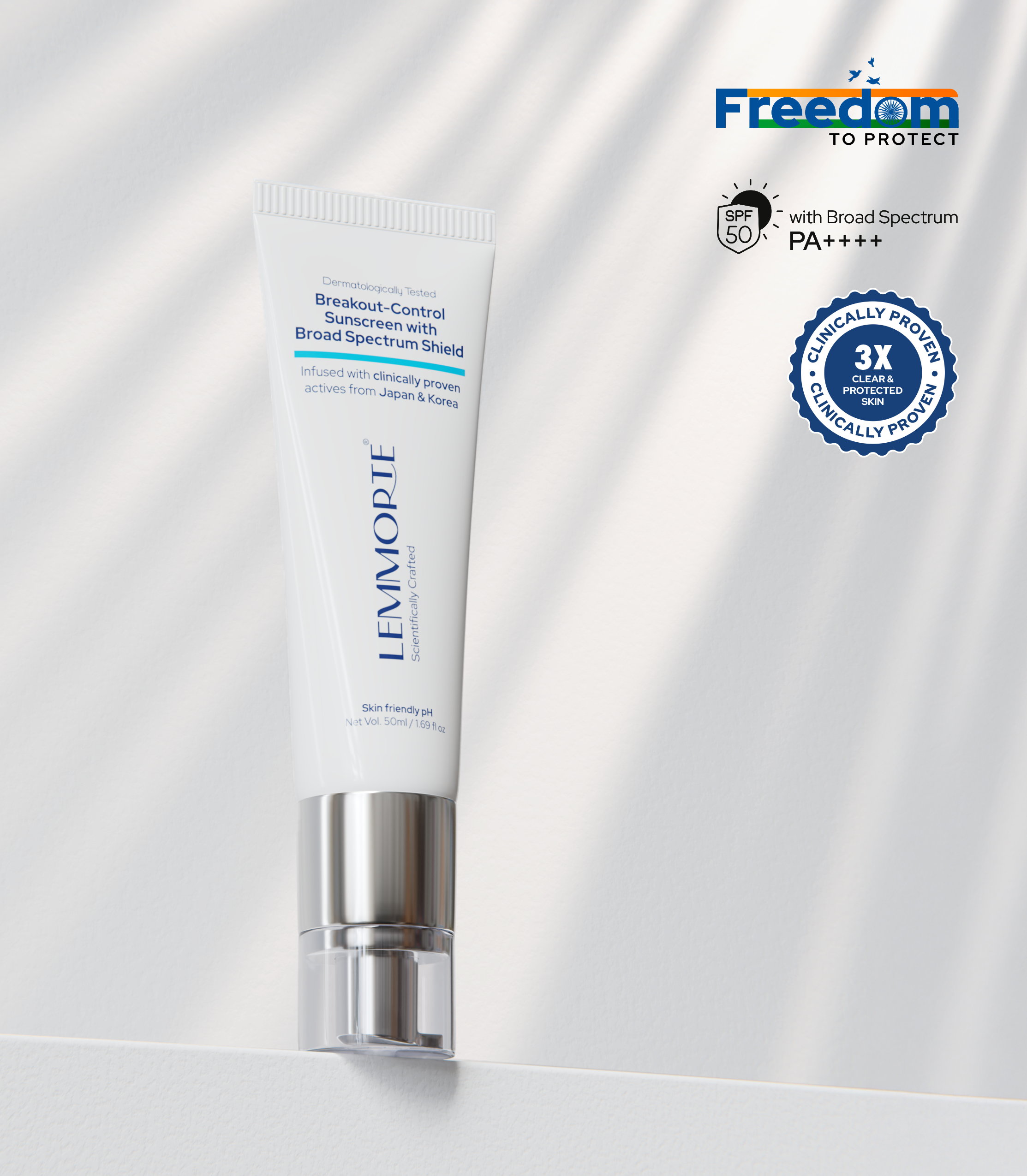 Breakout-Control Sunscreen with Broad Spectrum Shield
