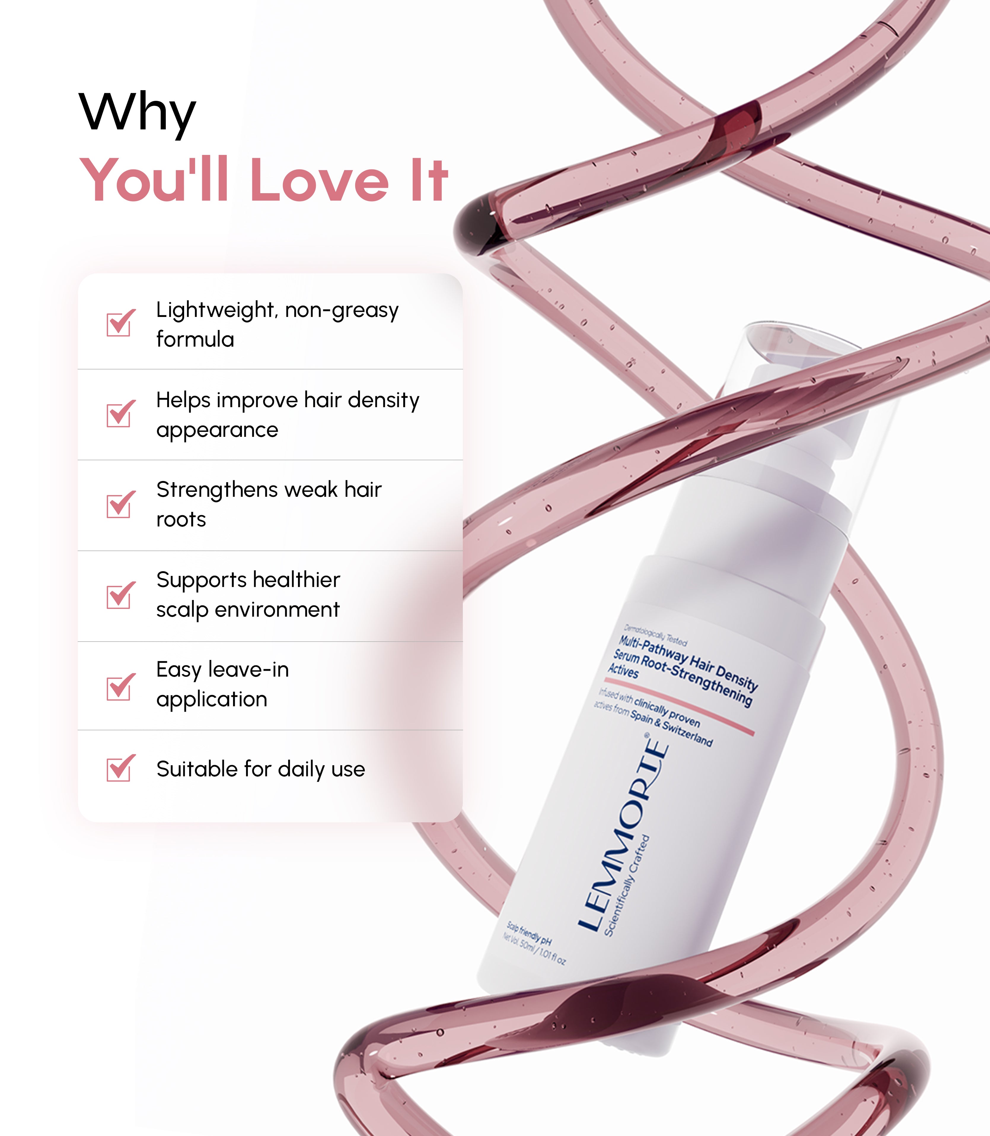 Multi-Pathway Hair Density Serum with Root-Strengthening Actives