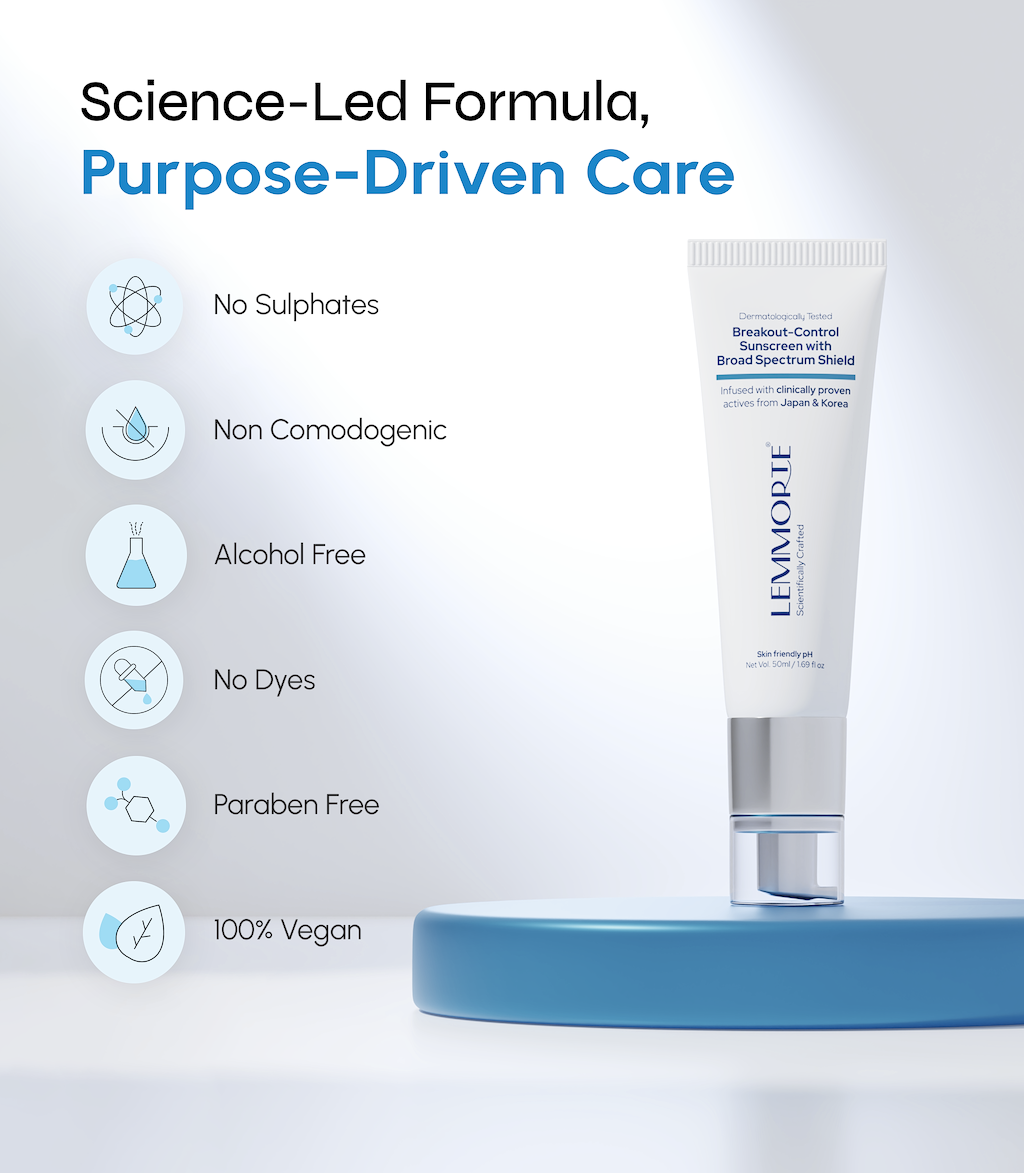 Breakout-Control Sunscreen with Broad Spectrum Shield