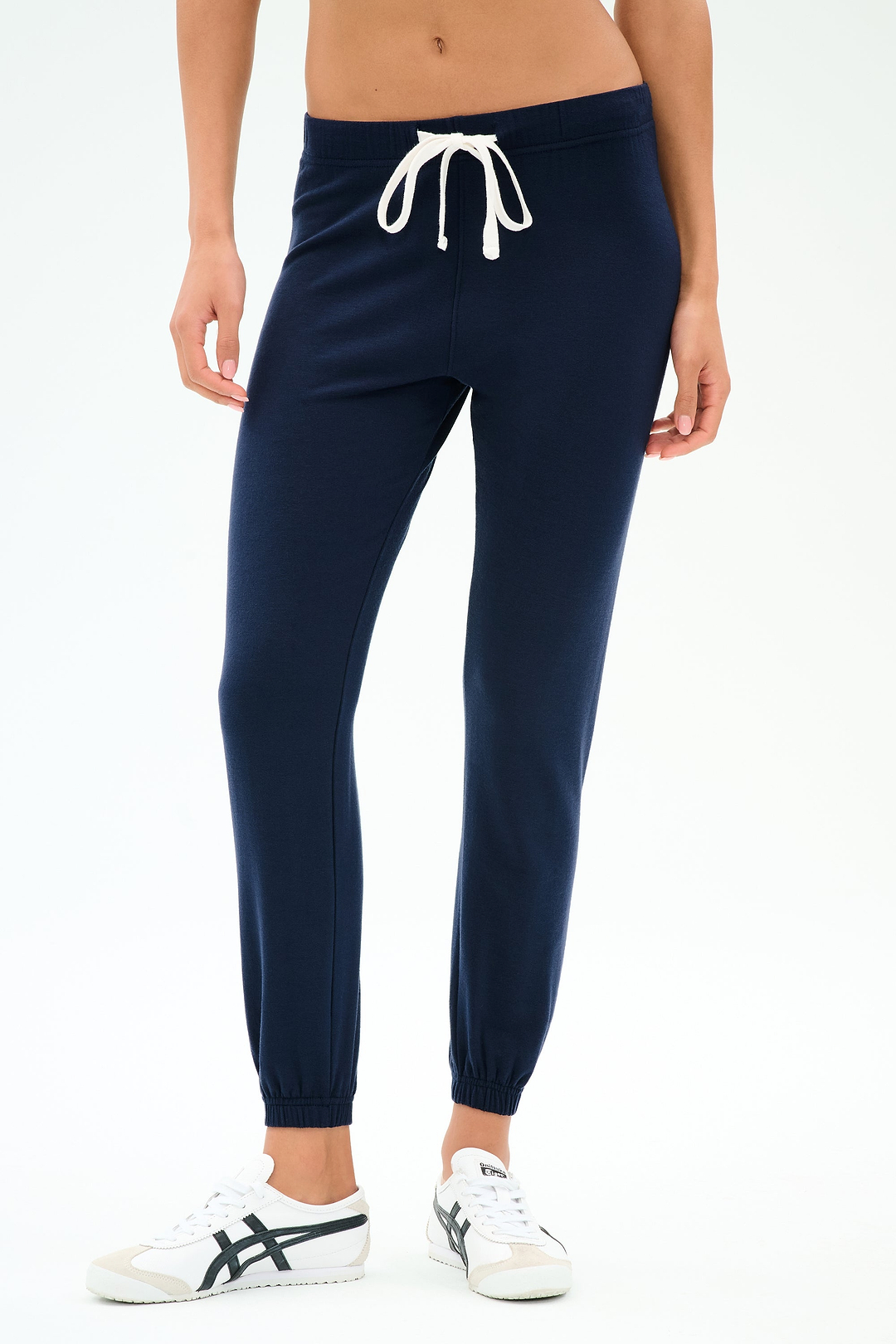 その他 SPLIT LOGO SLIM SWEATPANTS / BLUE YEL 27_SONJAFLEECESWEATPANT_INDIGO