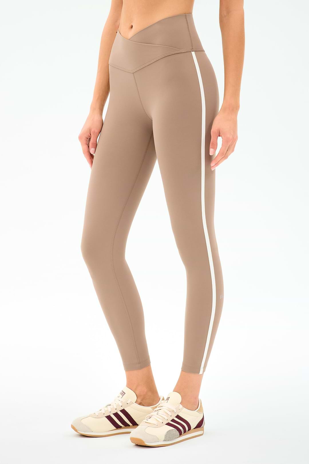 Mia Rigor Legging w/ Stripe - Latte/White – SPLITS59