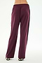 A person is seen from the back against a plain white background wearing SPLITS59’s Maxie Rigor Track Pant in Dark Cherry/Black, featuring a loose fit and black side stripes.
