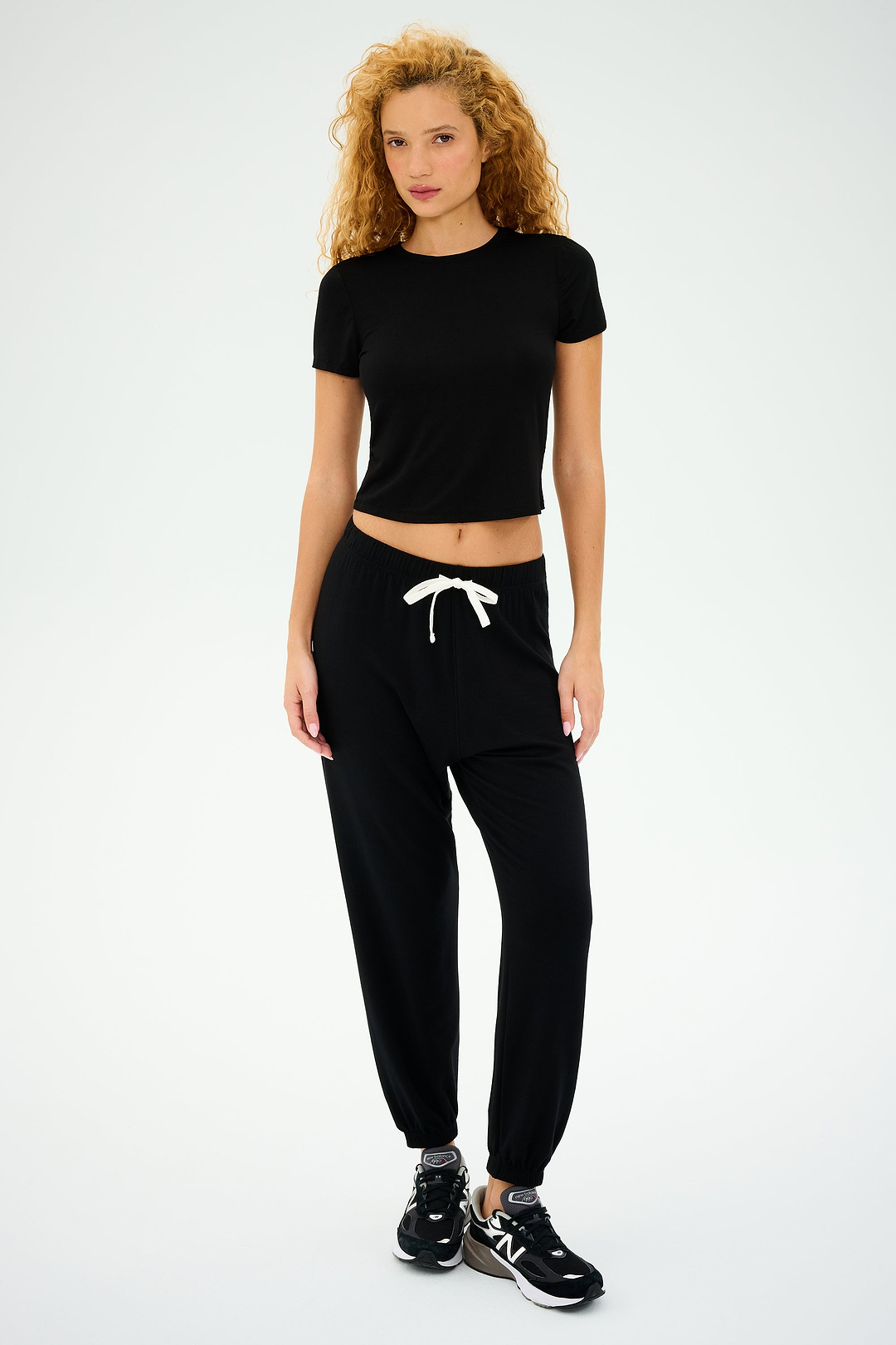 Andie Oversized Fleece Sweatpant - Black – SPLITS59