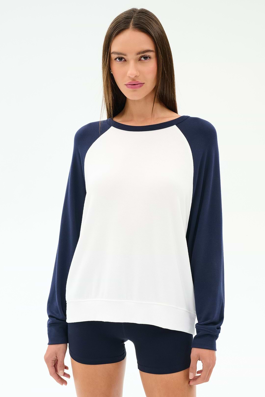 DIESEL:S-ALBY-S1 スウェット Andie Oversized Colorblock Fleece - Indigo/White – SPLITS59