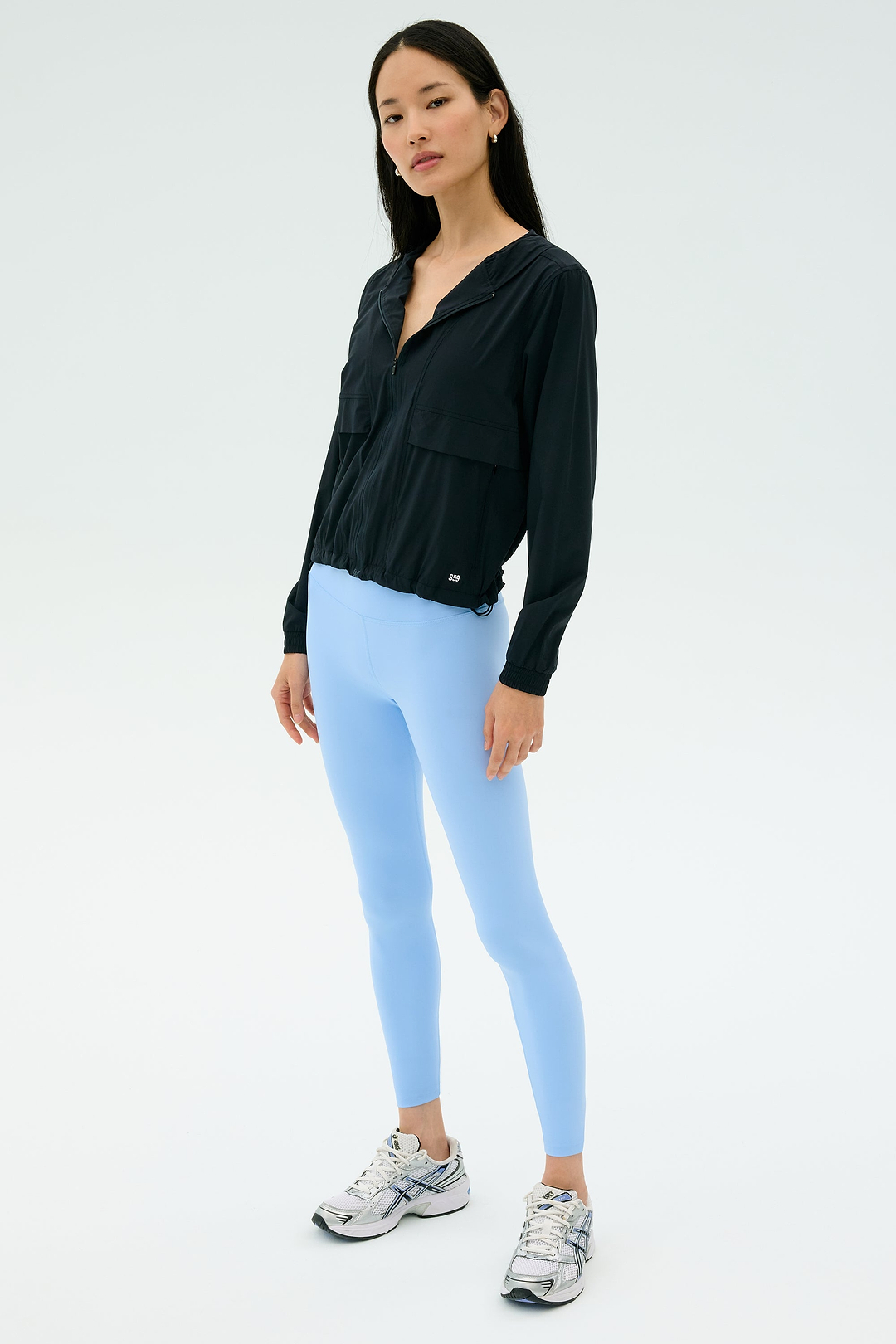 Megan Woven Nylon Jacket - Black – SPLITS59
