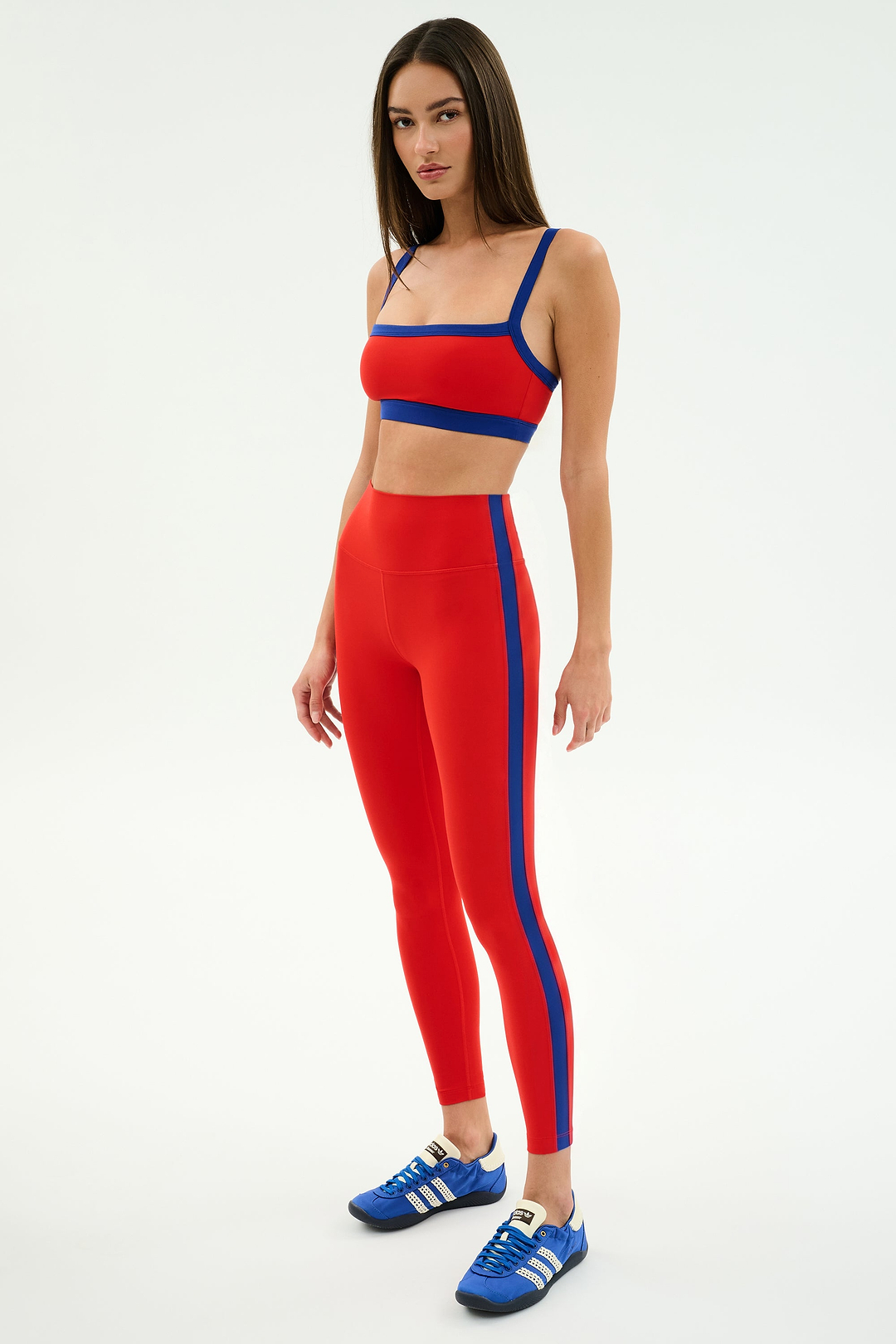 Clare High Waist Rigor 7/8 - Lotus Red/Cobalt – SPLITS59