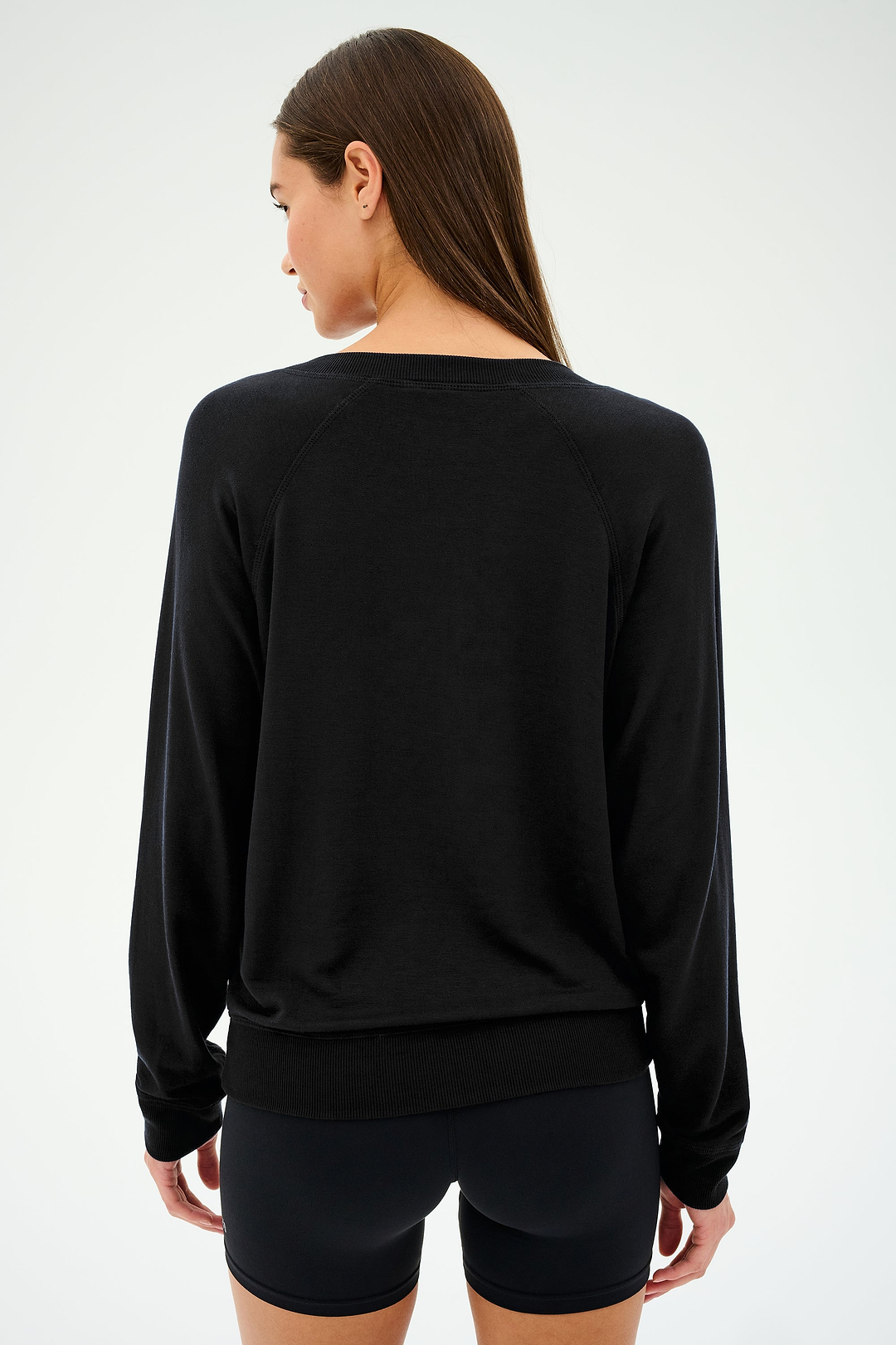 Bennie Fleece V Neck Sweatshirt - Black – SPLITS59