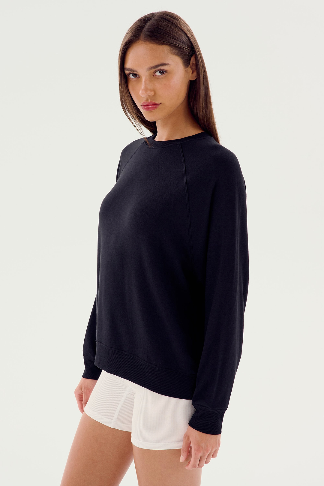 Andie Fleece Sweatshirt - Black – SPLITS59