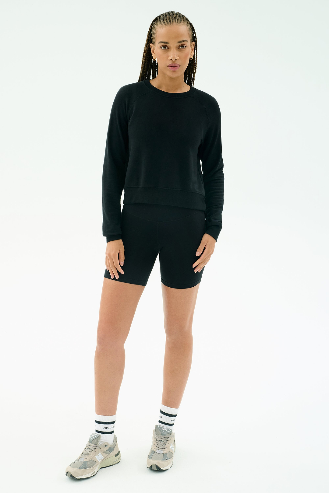 Brooks Fleece Long Sleeve Sweatshirt - Black – SPLITS59