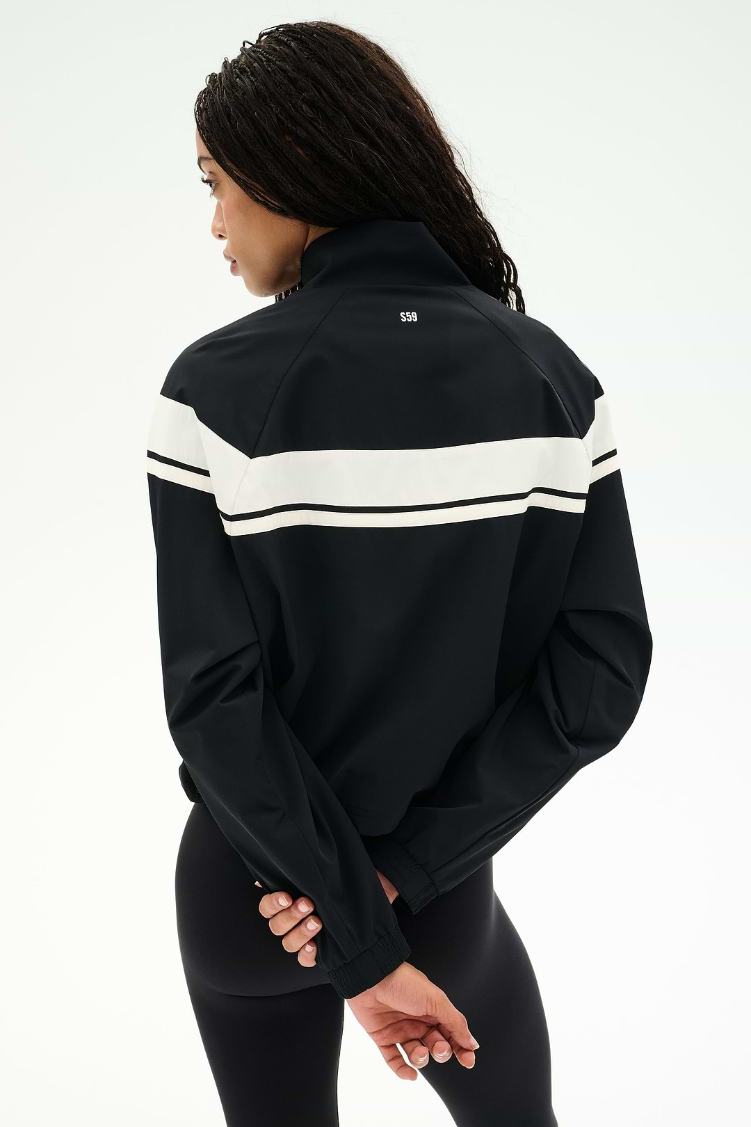 Morrison Nylon Twill Track Jacket - Black/Creme – SPLITS59