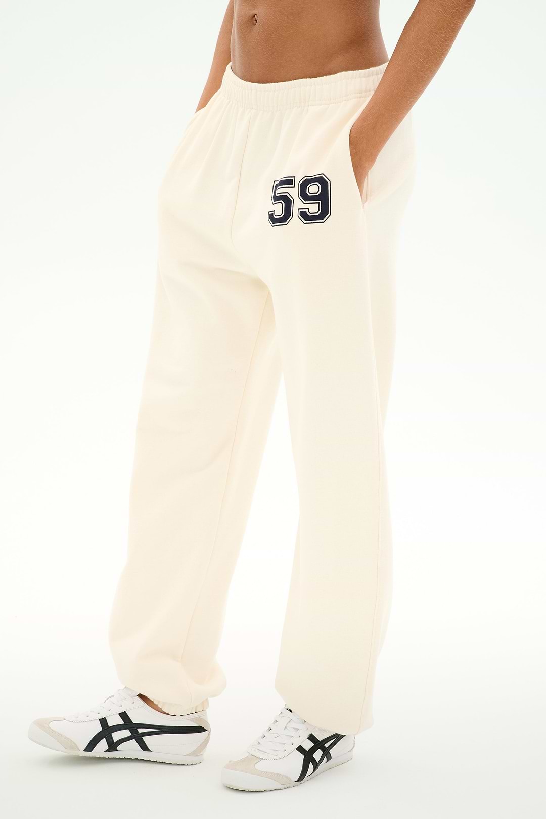Serena French Terry Oversized Sweatpant - Creme/59 – SPLITS59