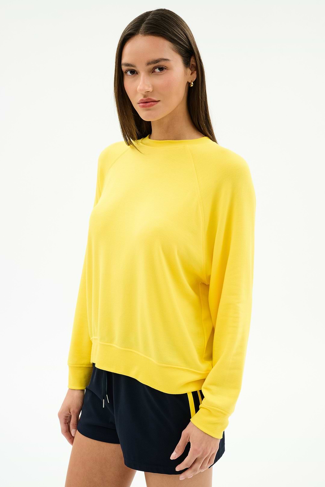igusa 193 APPLE PIE SWEATSHIRT 黄色 トレーナー Andie Oversized Fleece Sweatshirt - Bright Yellow – SPLITS59