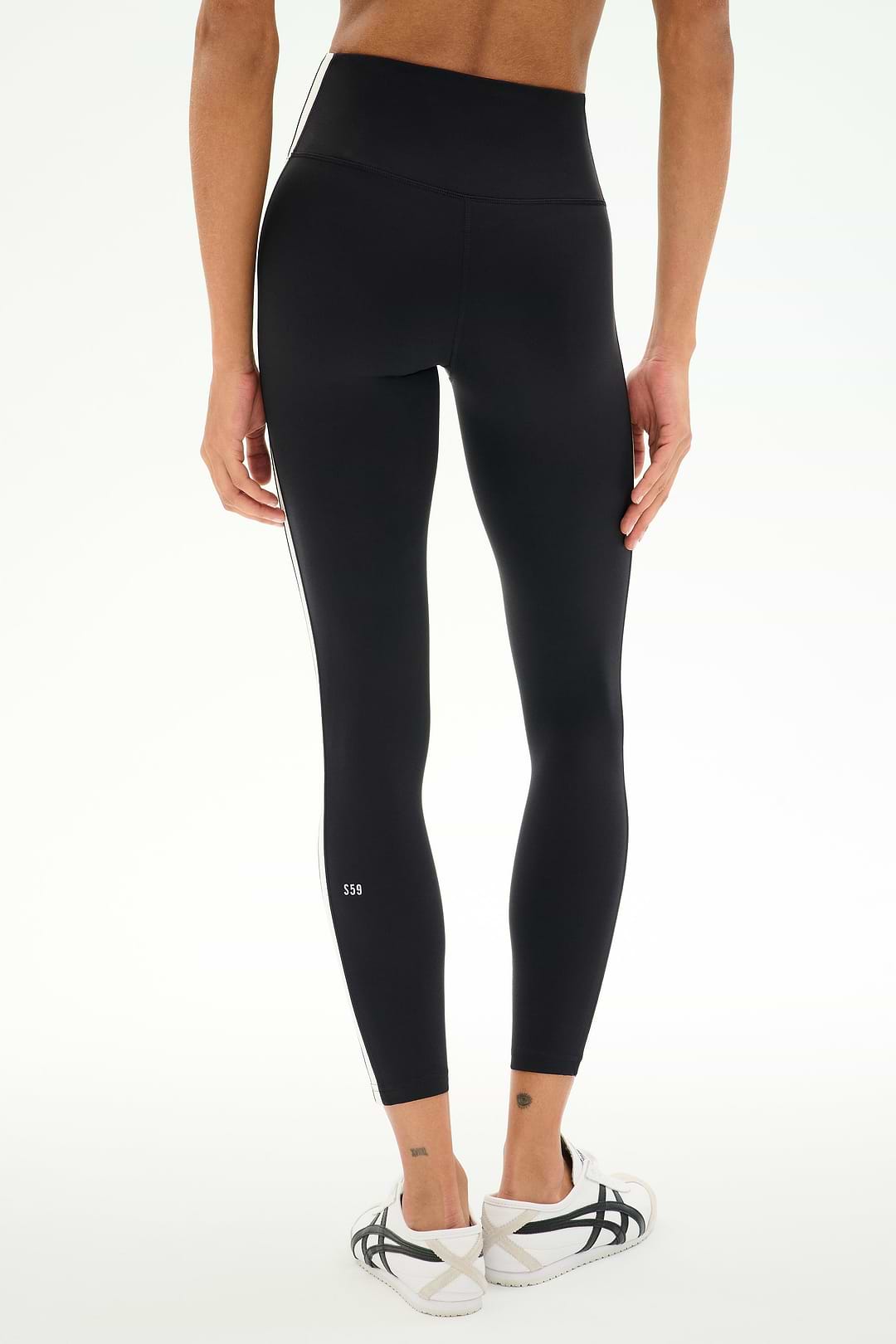 Clare High Waist Rigor 7/8 - Black/White – SPLITS59