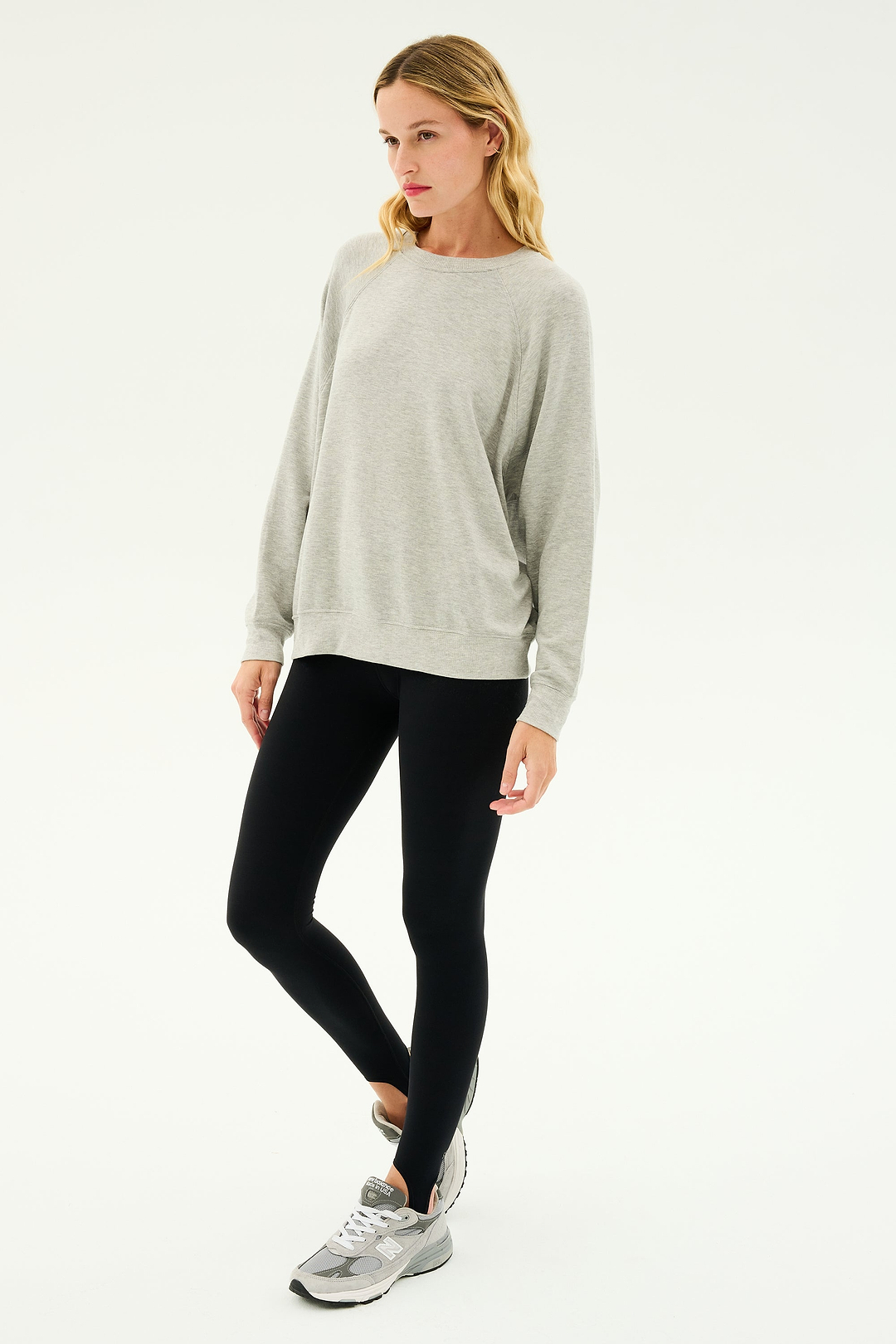 Andie Fleece Sweatshirt - Heather Grey – SPLITS59