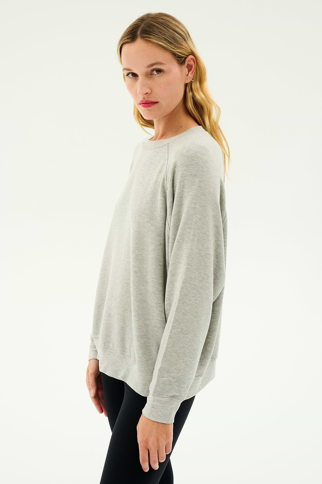 Andie Fleece Sweatshirt - Heather Grey – SPLITS59