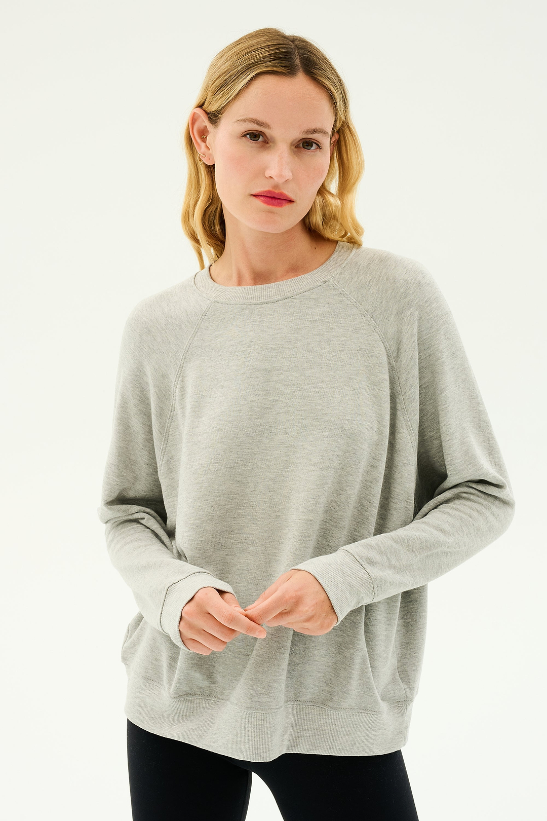 Andie Fleece Sweatshirt - Heather Grey – SPLITS59