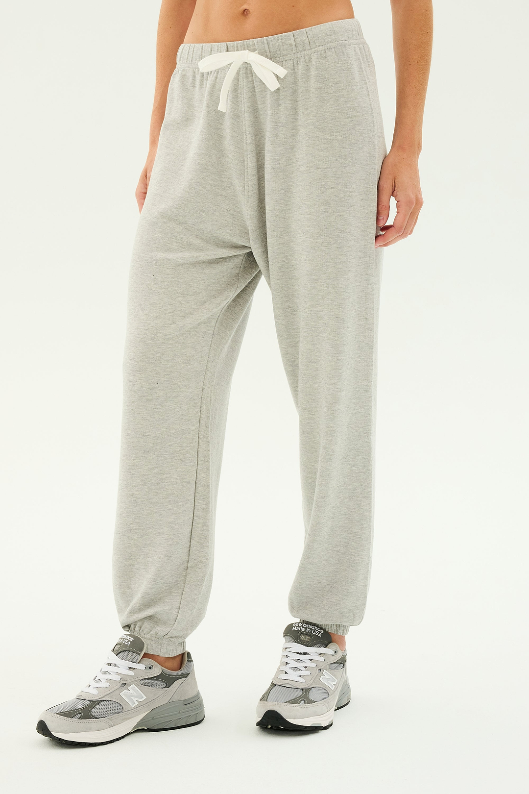 Andie Oversized Fleece Sweatpant - Heather Grey – SPLITS59