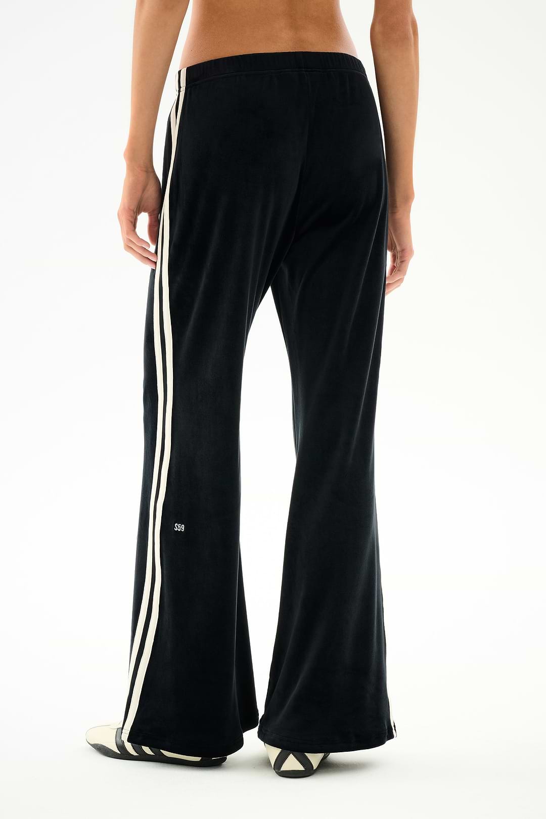 Heritage Velour Pant - Black/Creme – SPLITS59