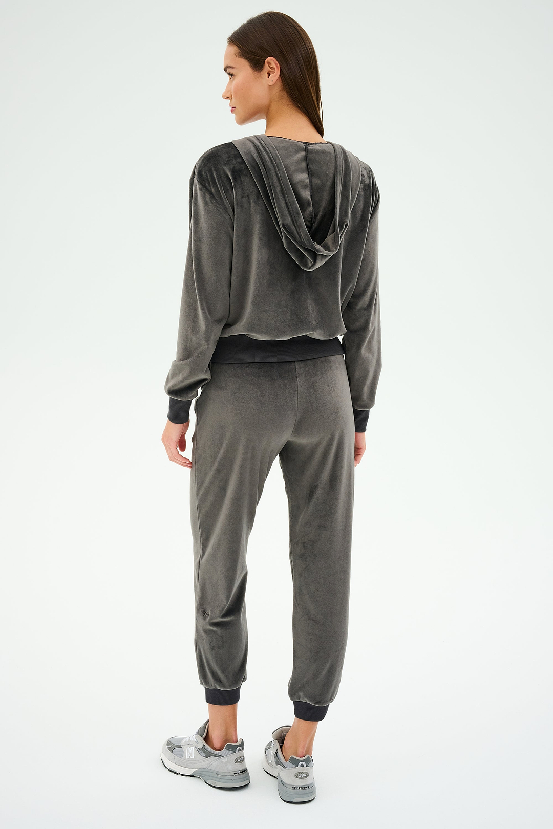 Rhys Velour Zip Up Hoodie - Graphite – SPLITS59
