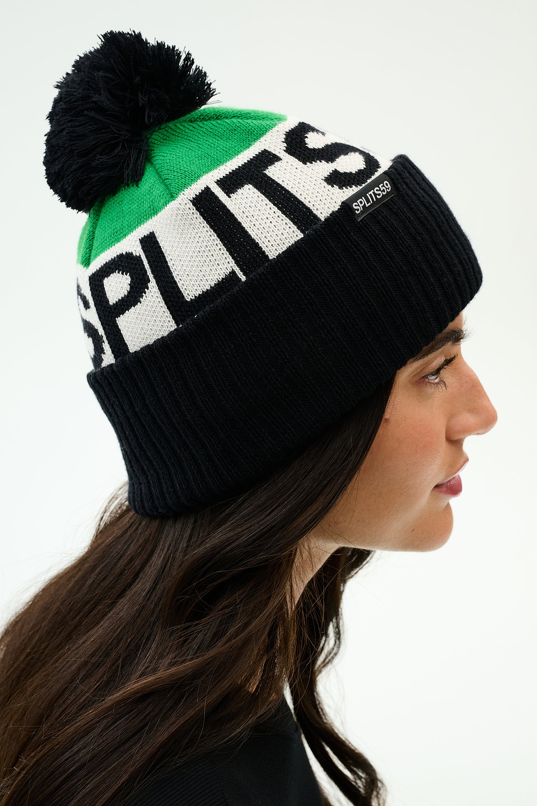 Winter Pom Pom Beanie - Black/Grass – SPLITS59
