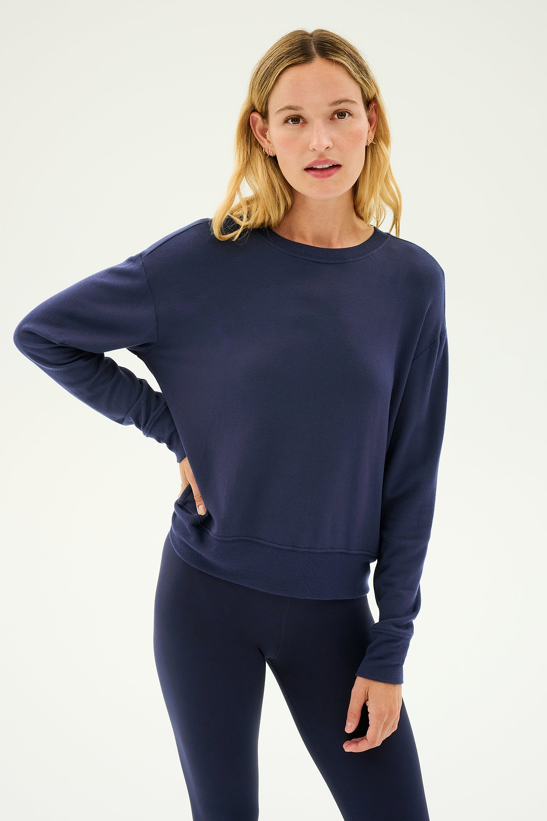 Sonja Fleece Sweatshirt - Indigo – SPLITS59